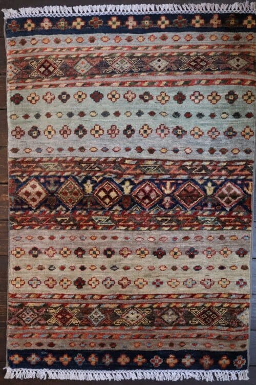Hand-Knotted Gabbeh Tribal Wool Rug