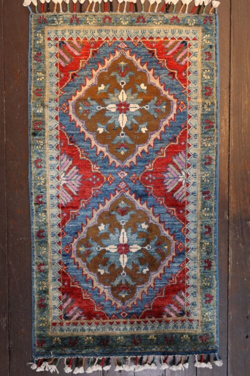 Heriz Afghan Handknotted Wool Rug