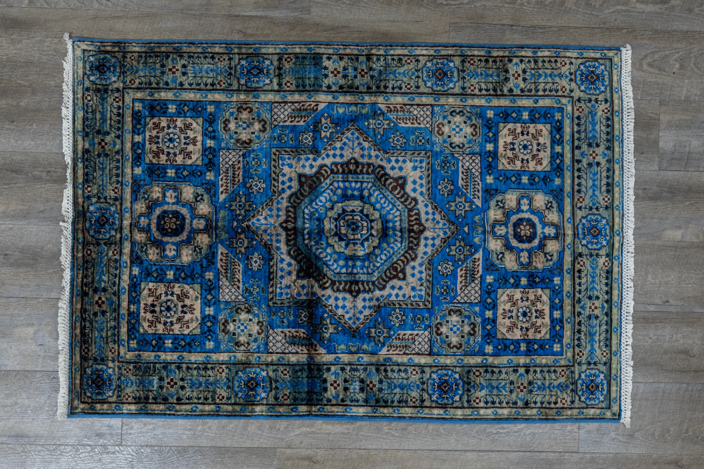 blue afghan handwoven carpet for sale in the usa