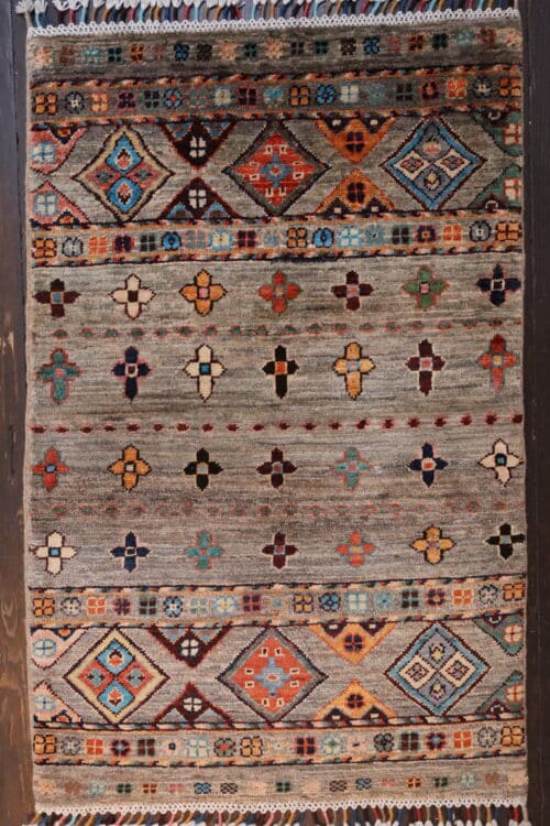 tribal handknotted wool oriental rug